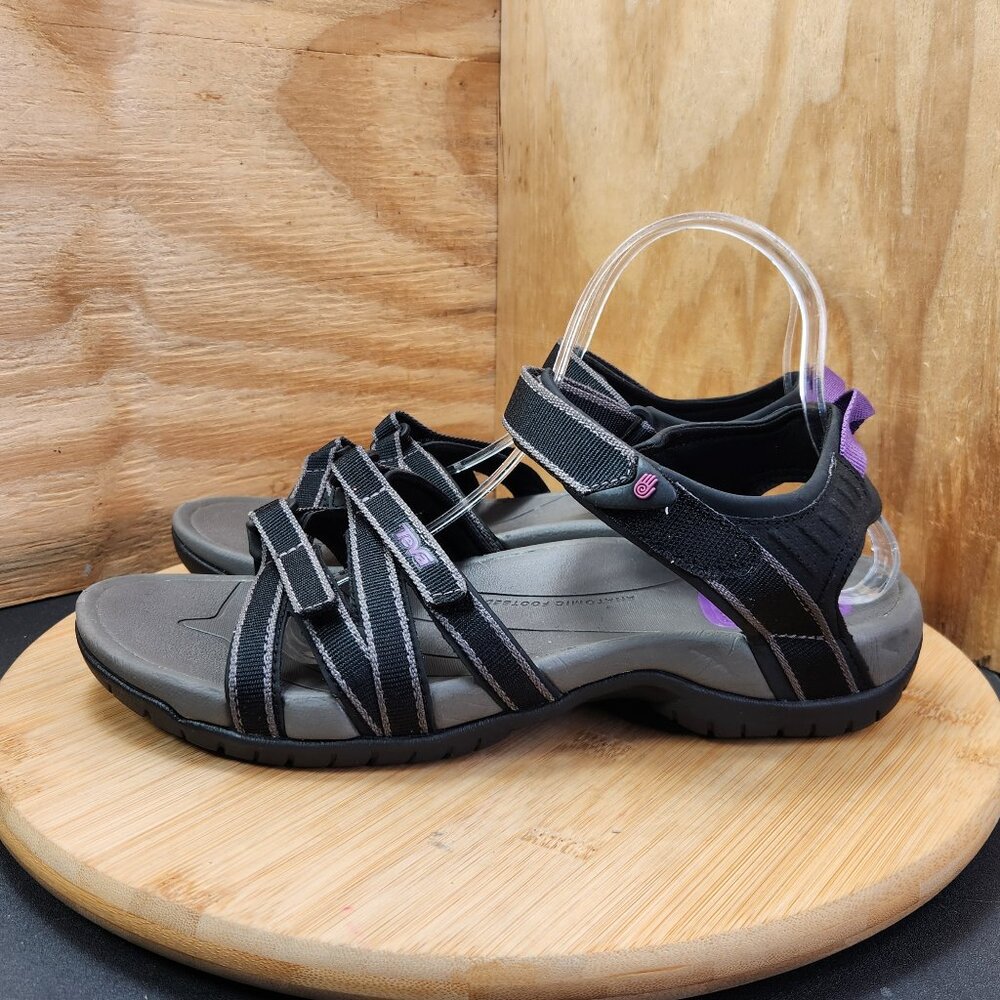 Teva Tirra Womens Black Hiking Sandals Size 10 - Picture 4 of 9